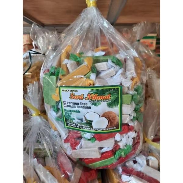 

Permen Tape Khas Kediri 1kg Jajan Jadul Permen Tape Manis Legit Suwar Suwir Tape Permen