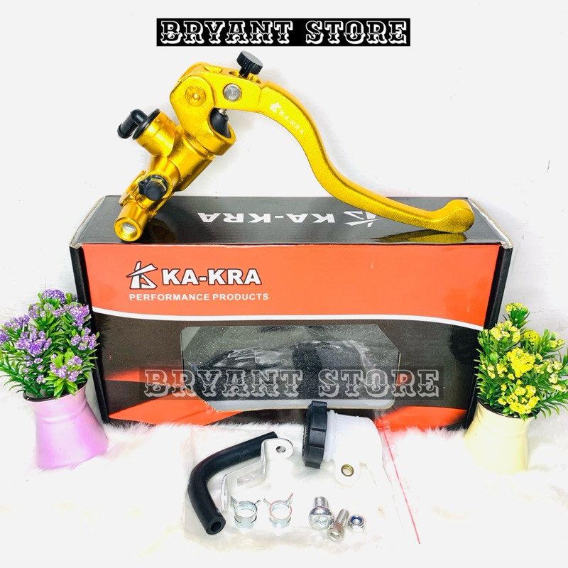 MASTER REM KAKRA CNC KANAN S1 14MM RADIAL PLUS TABUNG KA-KRA KE MASTER HANDLE HANDLEBAR MASTER REM