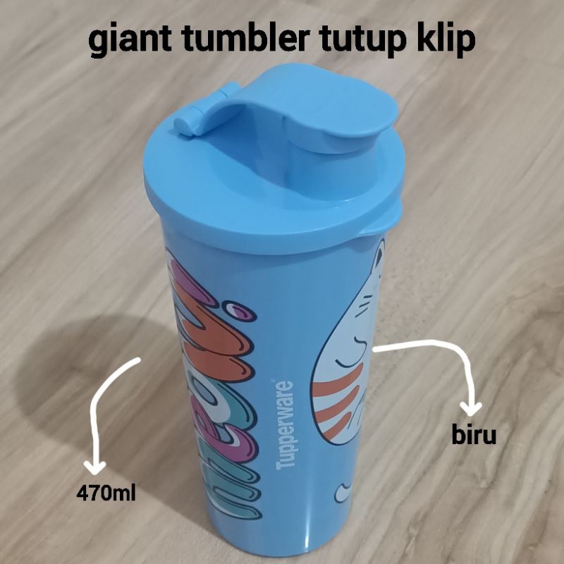 Retrorent Original Tupperware Botol /Gelas Giant Tumbler 470Ml/Coffee To Go/T _Tumbler Motif/Gelas