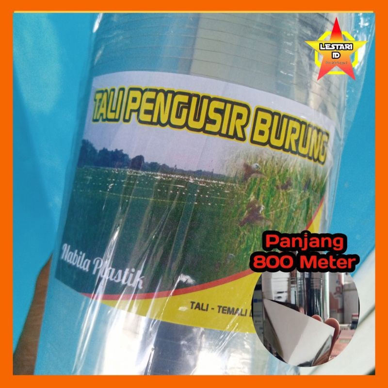 Tali pertanian / Tali perak pengusir burung sawah panjang 800 meter