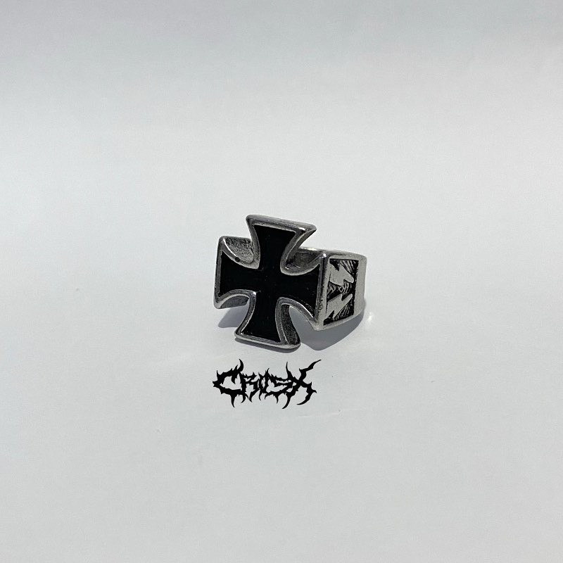 INDEPENDENT CROSS RING / SKULL RING SKULL / CROSS RING ROYAL RING KNIGHTS RING CINCIN KERAJAAN