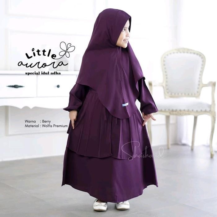 BEST SELLER Aurora kids by shahia syar'i vol 4 gamis kids set syar'i cadar premium murah gamis