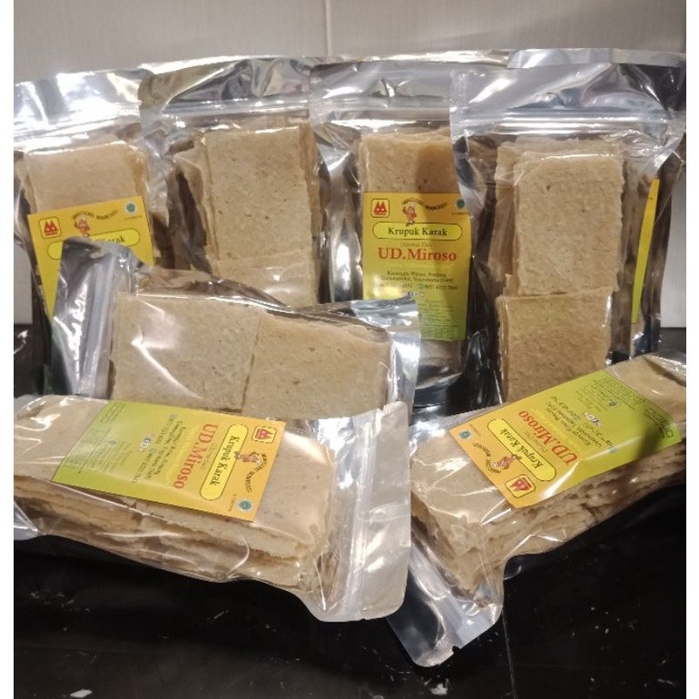 

Mamam_Asoy Krupuk Karak/Gendar/Puli Mentah Gurih Asin Ud Miroso Gk