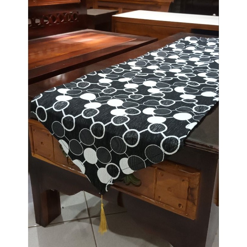 (Homelytouch Taplak Meja Tamu Minimalis Taplak Meja Makan Mewah Cantik Elegant Motif