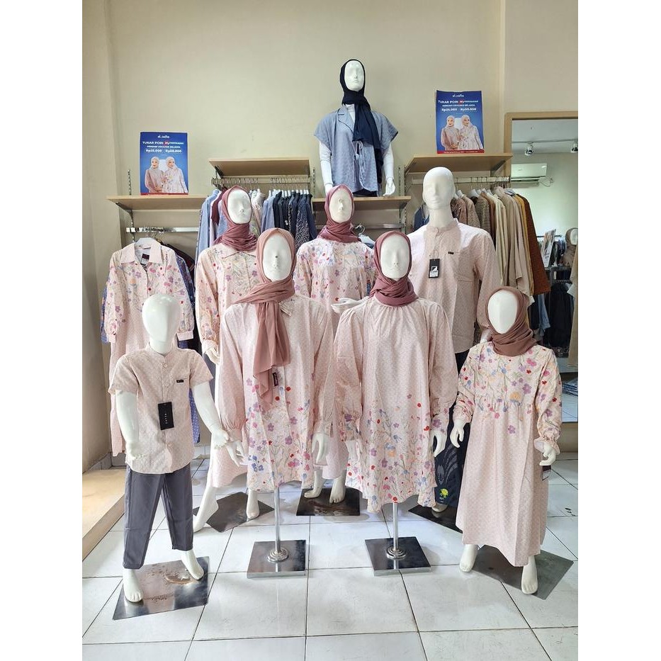BEST SELLER SARIMBIT FLORENTIA Elzatta Baju muslim couple keluarga terbaru 2025 limited Stok siapa