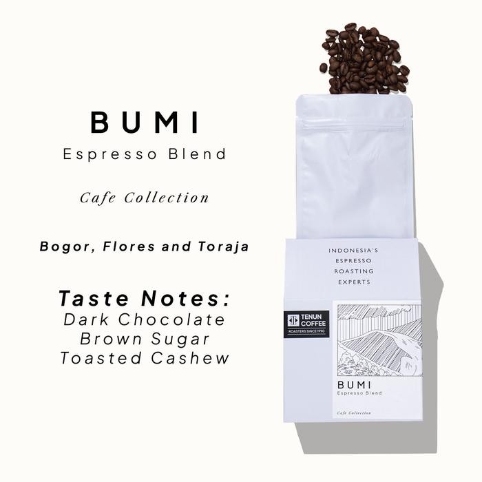 

Bumi Blend Cafe Collection Roasted Coffee Beans/Biji Kopi Matang 200gr - Tenun Coffee