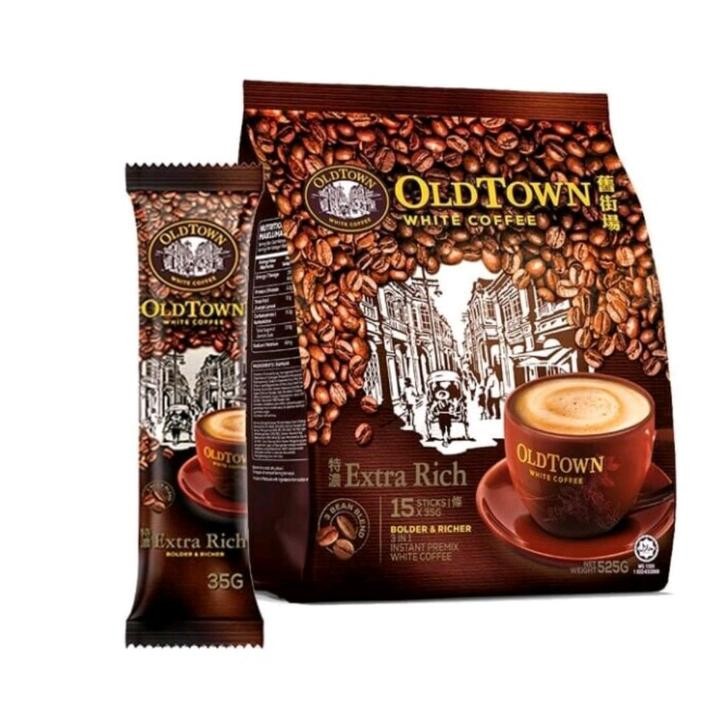 

OldTown white coffee Malaysia 3in1 Classic Hazelnut Less sugar Extra rich Coffee and Creamer Salted