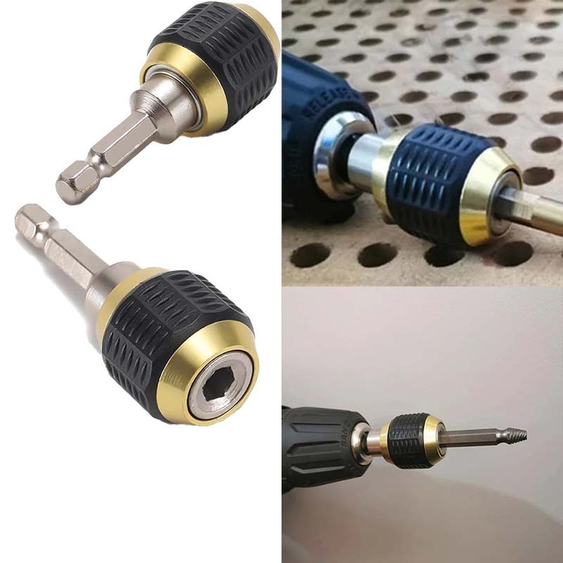 60mm Kepala Bor Drill Chuck Praktis Tanpa Kunci Kepala Bor Tanpa Kunci Mata Obeng Bor Listrik 1/4