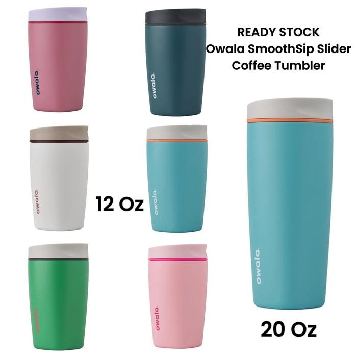 Owala SmoothSip Slider Coffee Tumbler 12 / 20 Oz