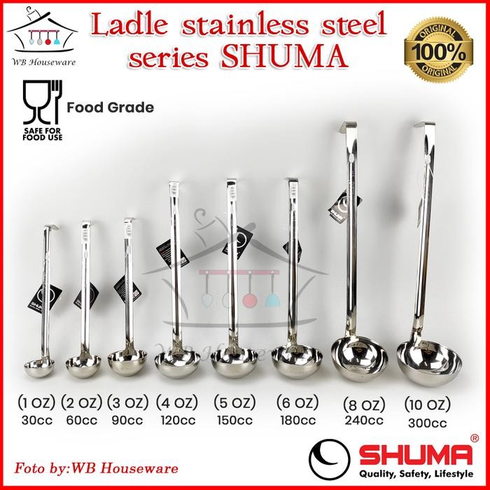 Shuma Soup ladle stainless / irus bakso / sendok soup / centong stainless