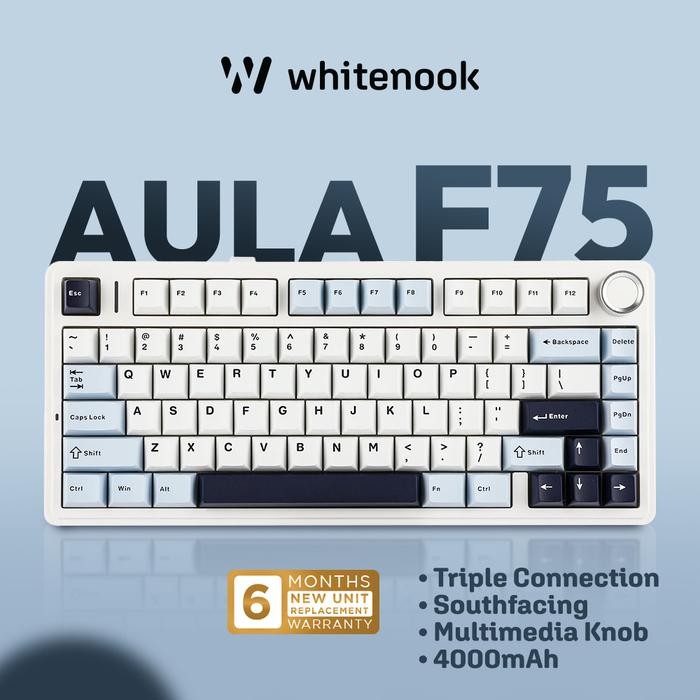 AULA F75 Mechanical Keyboard Three Mode Wireless
