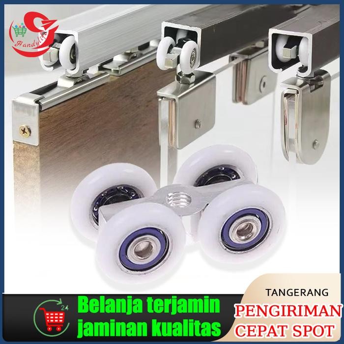 PREMIUM Roda Gantung/Roda Pintu Geser/Roda Gantung Rel Pemandu Pintu Geser