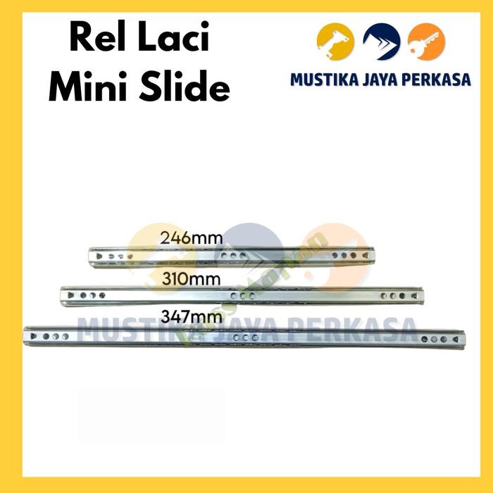 PREMIUM Rel Laci Mini Slide Huben Laci Kecil 2 Arah Lemari