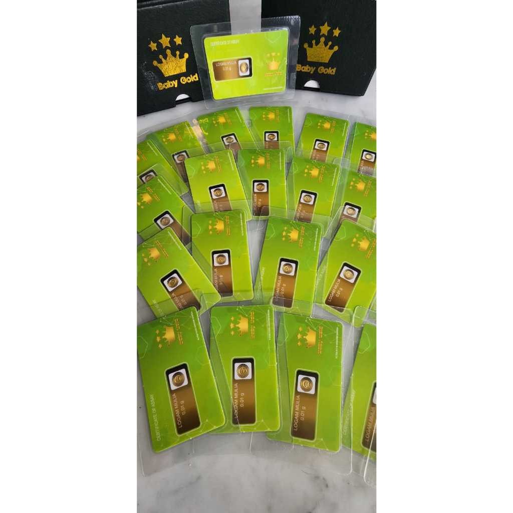 BABY GOLD LOGAM MULIA EMAS MINI 0.01 GRAM