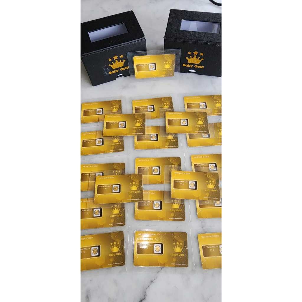 BABY GOLD 0.1GRAM Logam Mulia Emas Mini