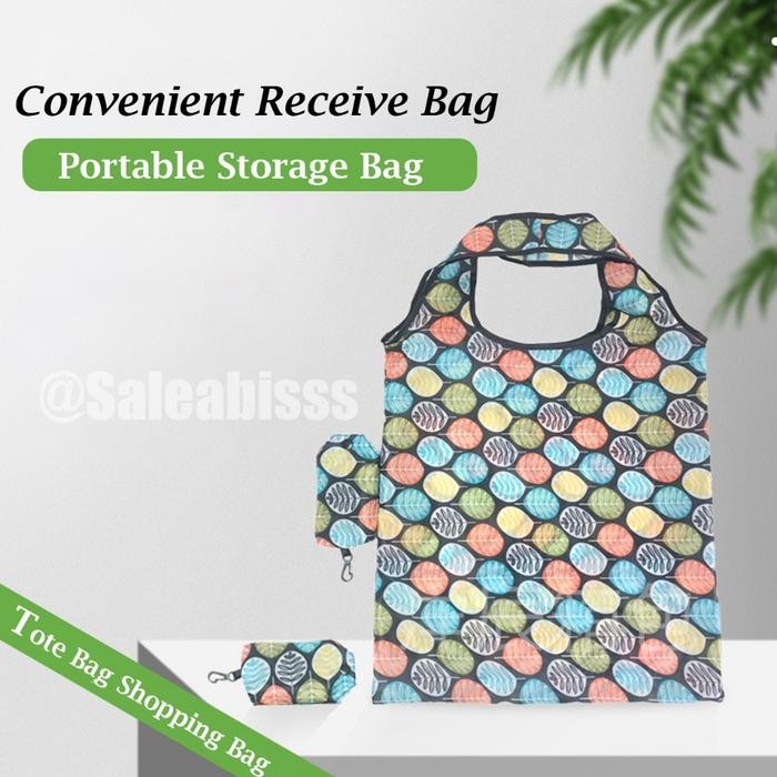 PREMIUM (TAS05)TAS LIPAT ECO BAG / TAS BELANJA LIPAT / SHOPPING BAG / ECO BAG MOTIF ANTI AIR UKURAN