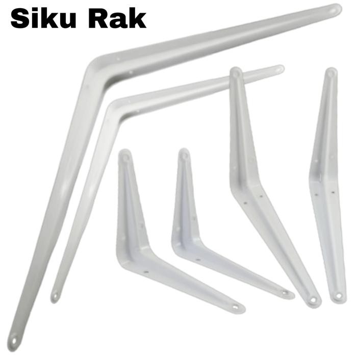 PREMIUM siku rak putih siku rak L dinding siku rak besi siku rak buku siku rak