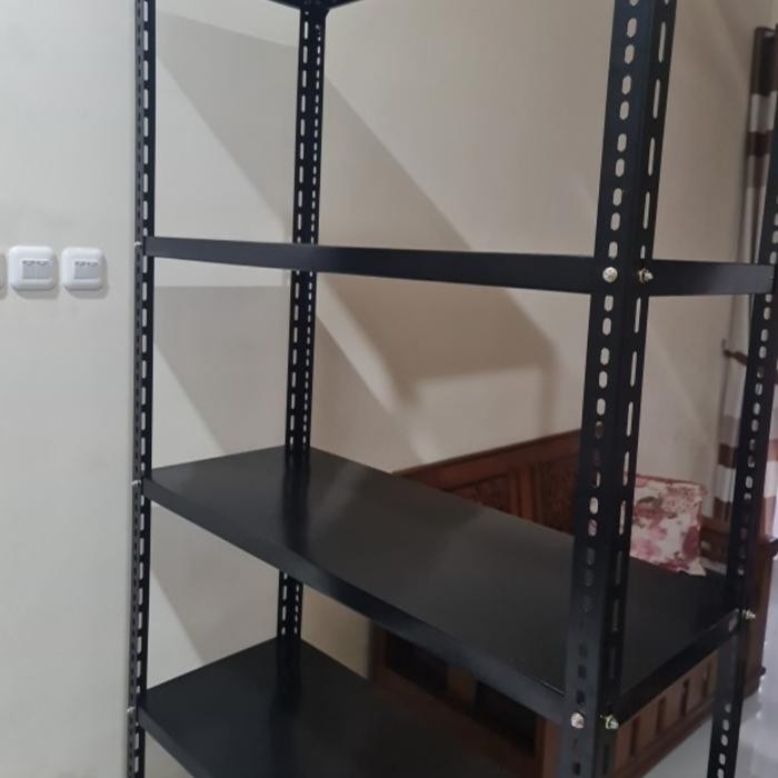 PREMIUM Rak besi siku 5 susun rak besi susun besi rak susun besi siku NETT