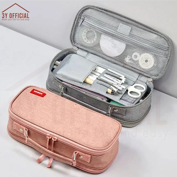 

Bricks - 3Y Angoo Multi Window 5 Lima Lapis Kotak Pensil Tempat Makeup Aesthetic