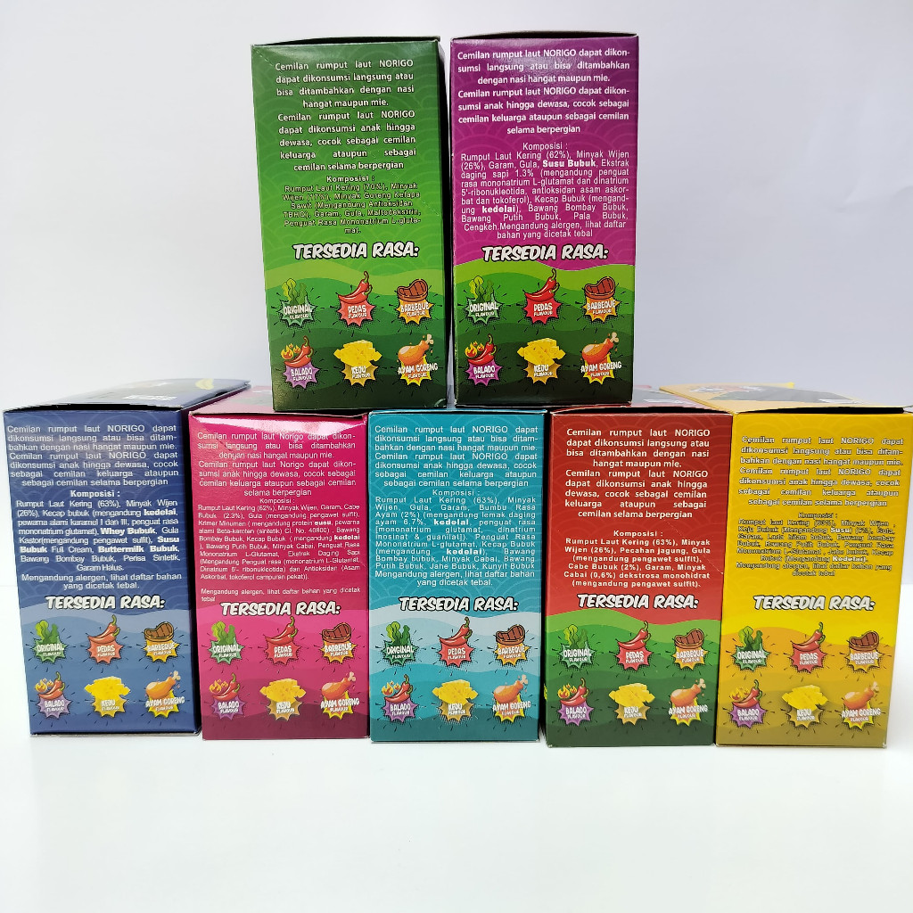 

Desyallshop (Paket 1 Dus) Norigo Rumput Laut Crispy