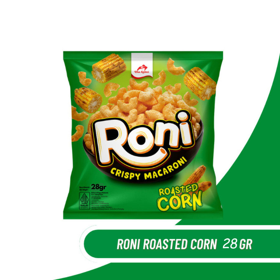 

Desyallshop [ Berkah ] Roni Crispy Macaroni Dua Kelinci Renceng Isi 10 X 28Gr Extra Spicy Roasted