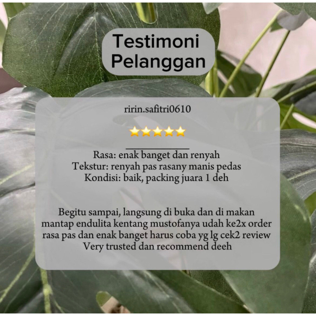 

Andrianbijaksana [Paket Beli 2] Kentang Mustofa 250Gr 500Gr 1Kg Pedas Manis Enak Kriuk Halal Premium