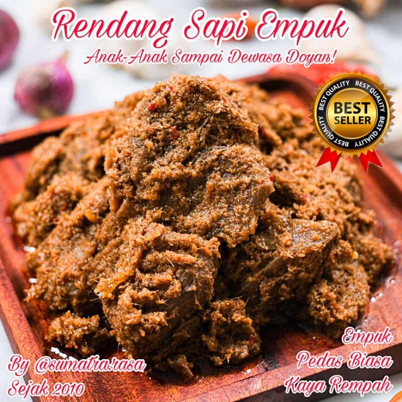 

Andrianbijaksana Rendang Sapi/Rendang Urat/Rendang Paru Sapi Empuk Premium