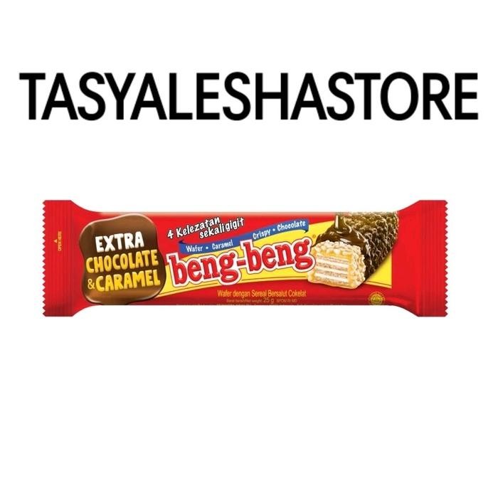 

[1 Box] Beng-Beng Regular Isi 17Pcs- Beng-Beng Cokelat 25Gr Camilan Wafer Karamel Cookies Food Manis