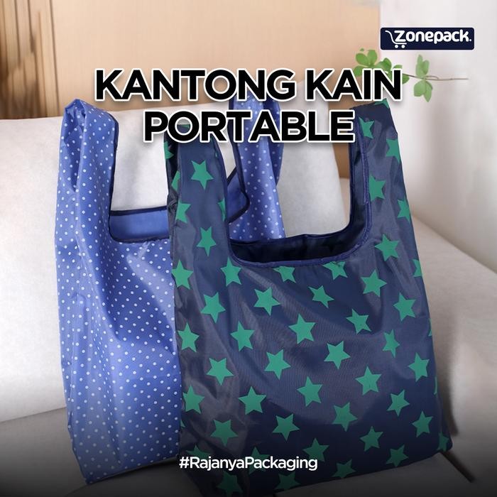 PREMIUM Tas Lipat Kantong Belanja Lipat Totebag Bagcu Tas Foldable Belanja Shopping Bag Bagcu