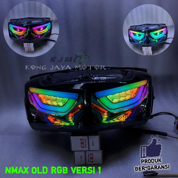 Lampu Belakang Nmax Old /Stoplamp Nmax Old Rgb Versi 1 Cr7 Magnet Motorcycle