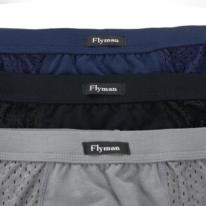 Flyman Celana Dalam Pria Boxer Tencel 3 pcs FM 3244