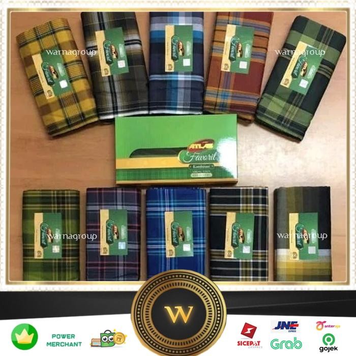 Sarung ATLAS FAVORIT 500 -- Motif Kotak Comb sarung tenun