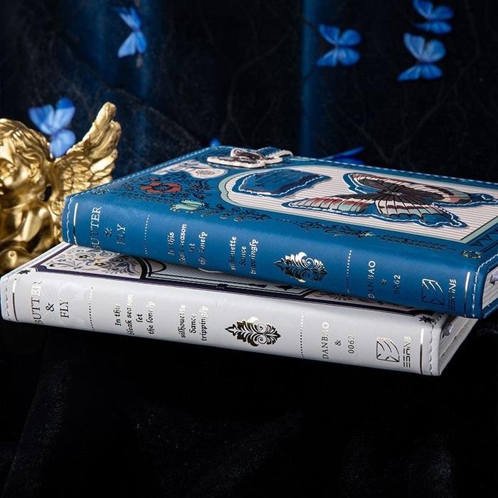 

Magnetic Notebook Butter & Fly / Buku Diary Pu Leather Buku Tulis 0796 #Gratisongkir