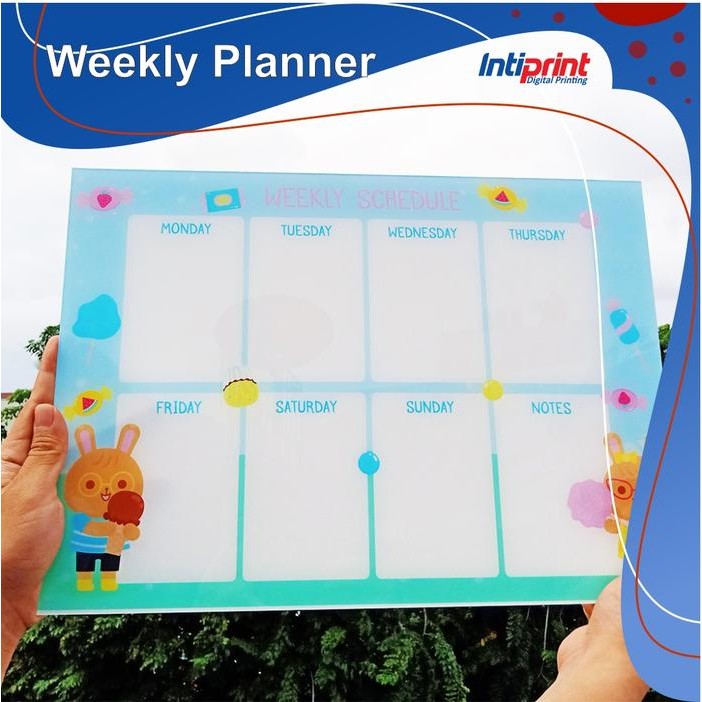 

Acrylic Weekly Planner Jadwal Mingguan Murah #Gratisongkir