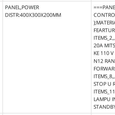 Panel Control Listrik 3 Phase