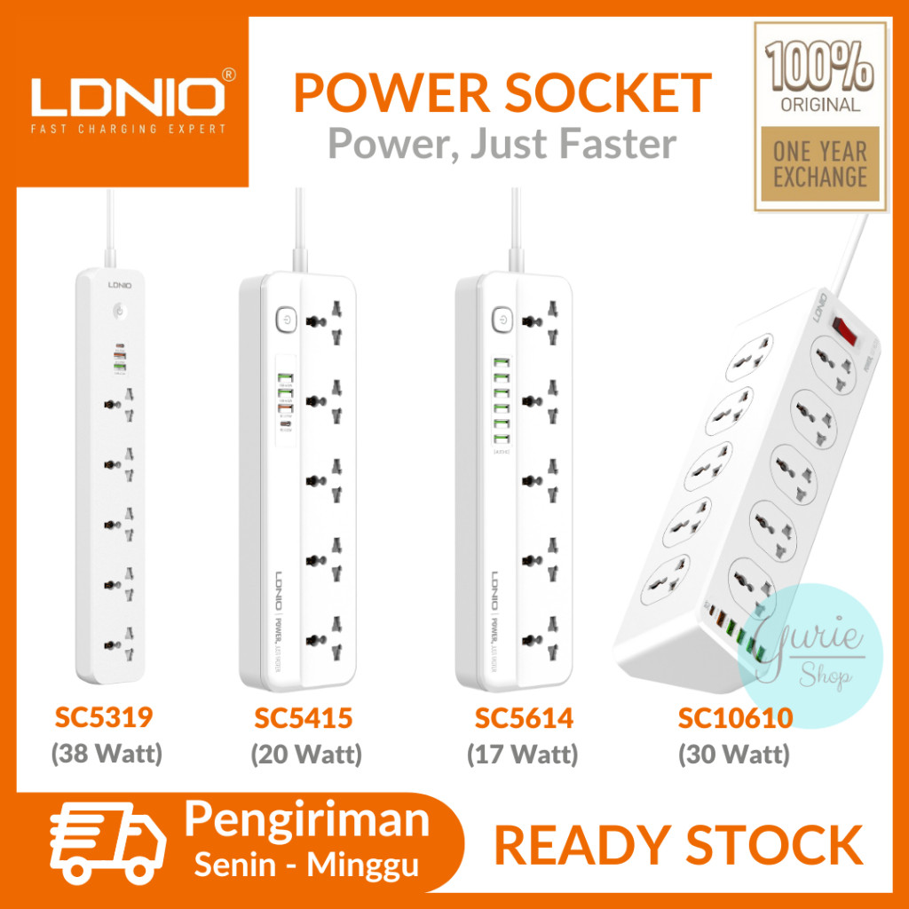 NEW PRODUCT LDNIO STOP KONTAK POWER SOCKET SC5319 SC5415 SC5614 SC10610 COLOKAN LISTRIK FAST