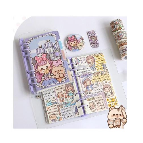 

Diary Set Buku Jurnal Binder Aesthetic - Journal Kit Set Kado Birthday #Gratisongkir