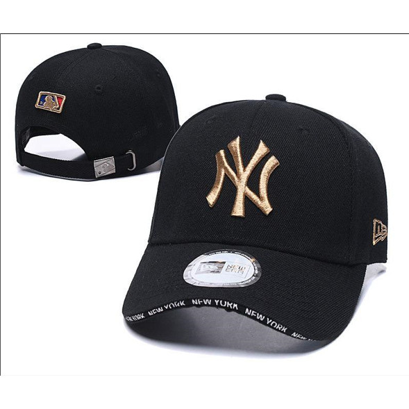 Topi Import Baseball Fashion Tulisan Depan Plat Metal Besi Pria Cowok Cewek Bordir NY Original list