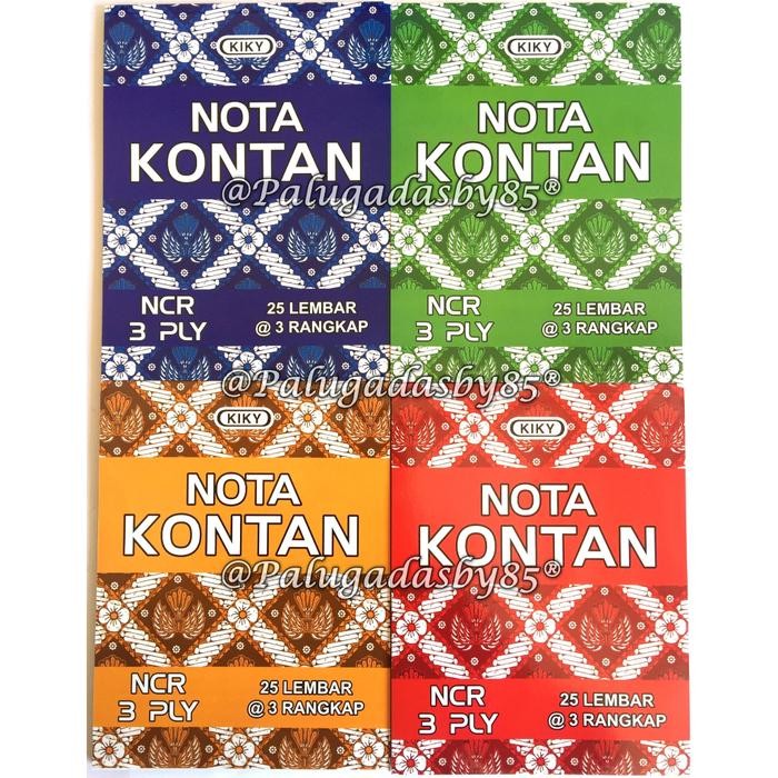 

Kiky Nota Kontan 3 Ply ( 3 Rangkap ) Kecil / (Uk. 10.5 X 15.5 Cm) - 1 Pack (10 Buku) #Gratisongkir