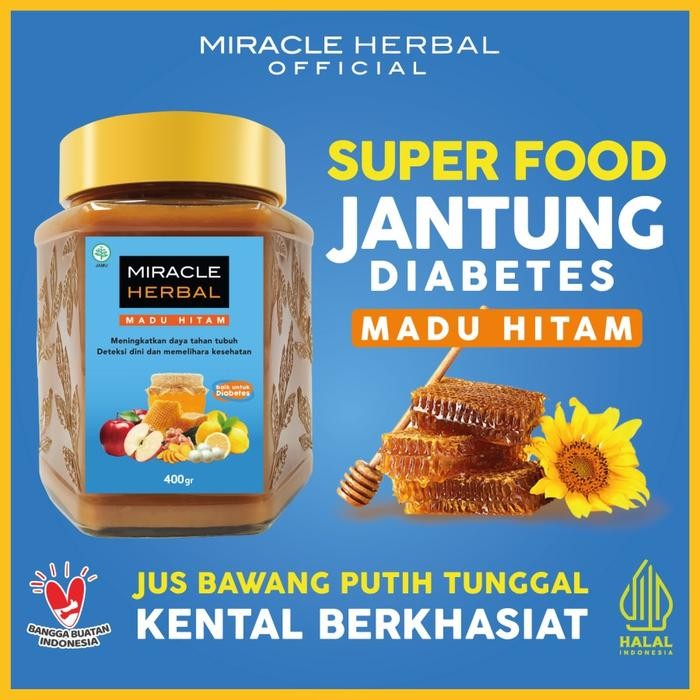 

1 btl miracle herbal 400ml madu hitam