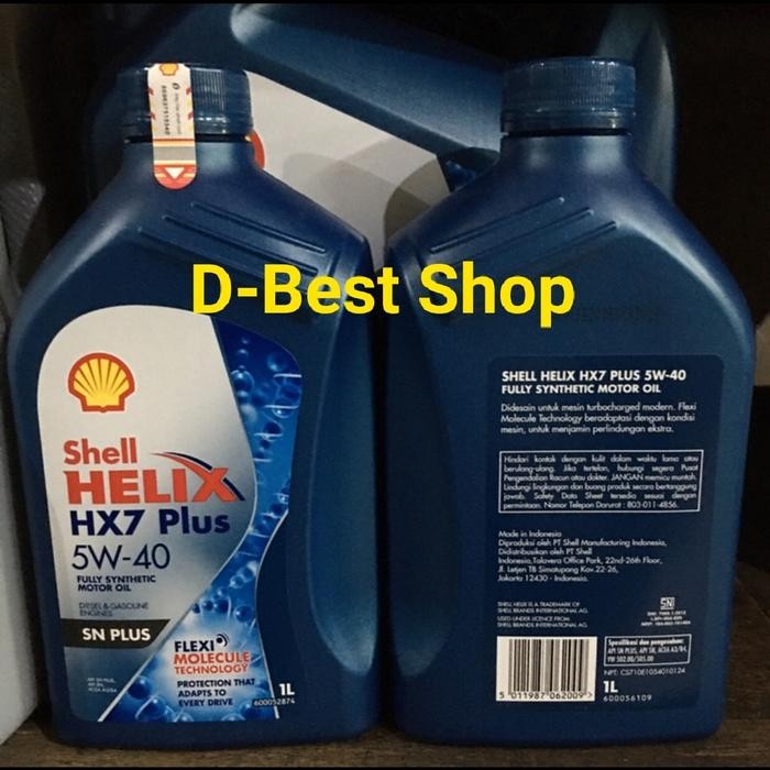 Oli Shell Hx7 5W-40 Fully Synthetic -1Liter