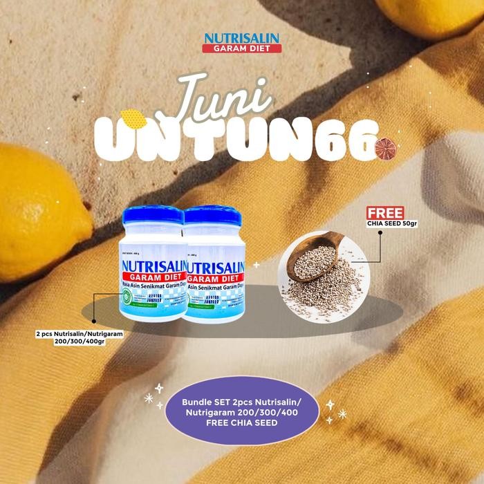 

2 Nutrisalin 400 gram x Chia Seed 50gr