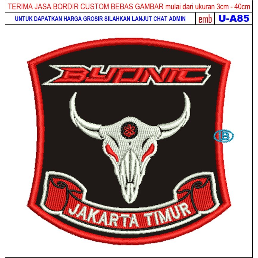 HD-208 PATCH BORDIR BYONIC BYSON YAMAHA JAKARTA TIMUR