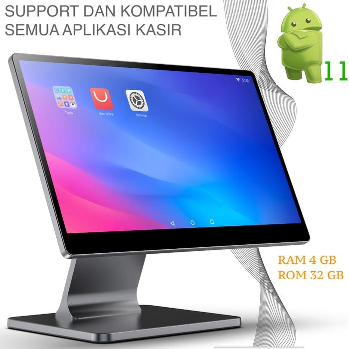 Mesin Kasir Android Imin Swan 1 Single Display 15.6 Inch 4/32Gb