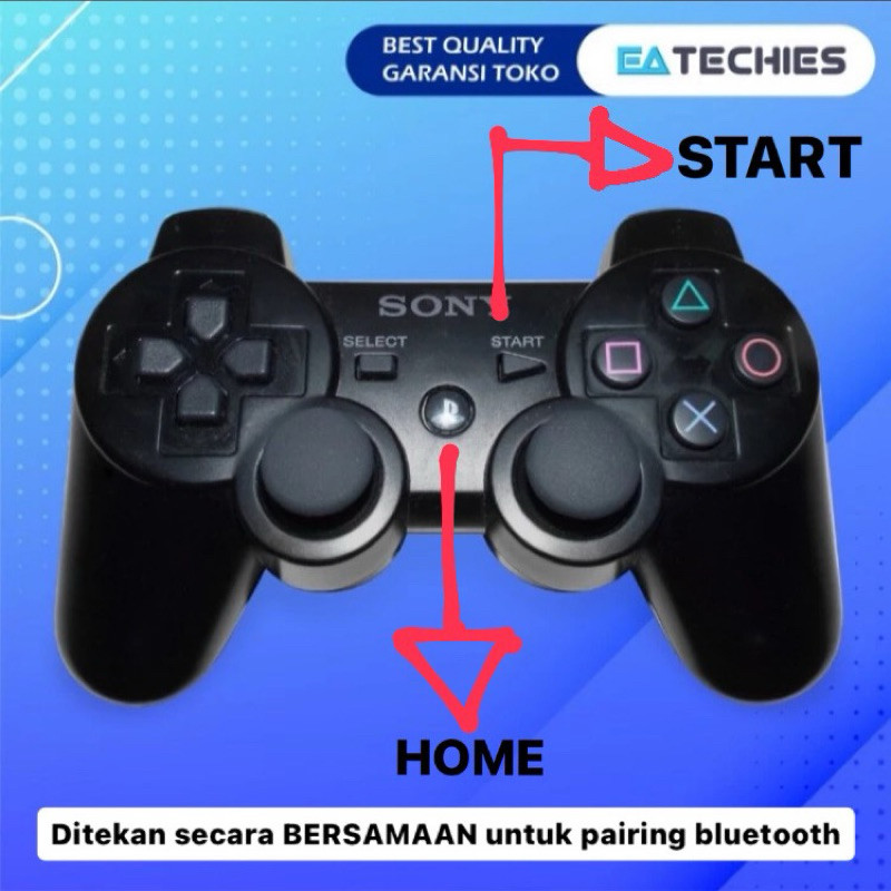 Dualshock 3 / Stick PS3 / Joystick PS 3 / Gamepad Wireless Original Dengan Kabel USB Dualshock 3
