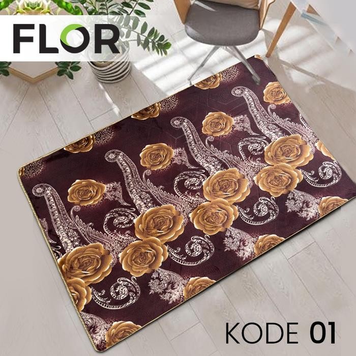 [Melody] Karpet FLOR 140X190 - FLOR Collections Lembut & Berkualitas