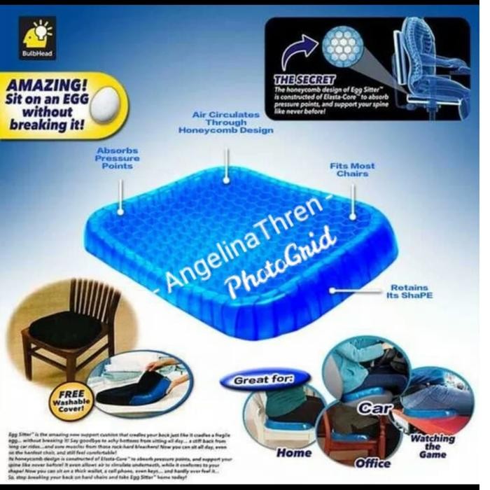 Alas duduk kursi Empuk kesehatan silicon Gel - Busa kursi Silicon