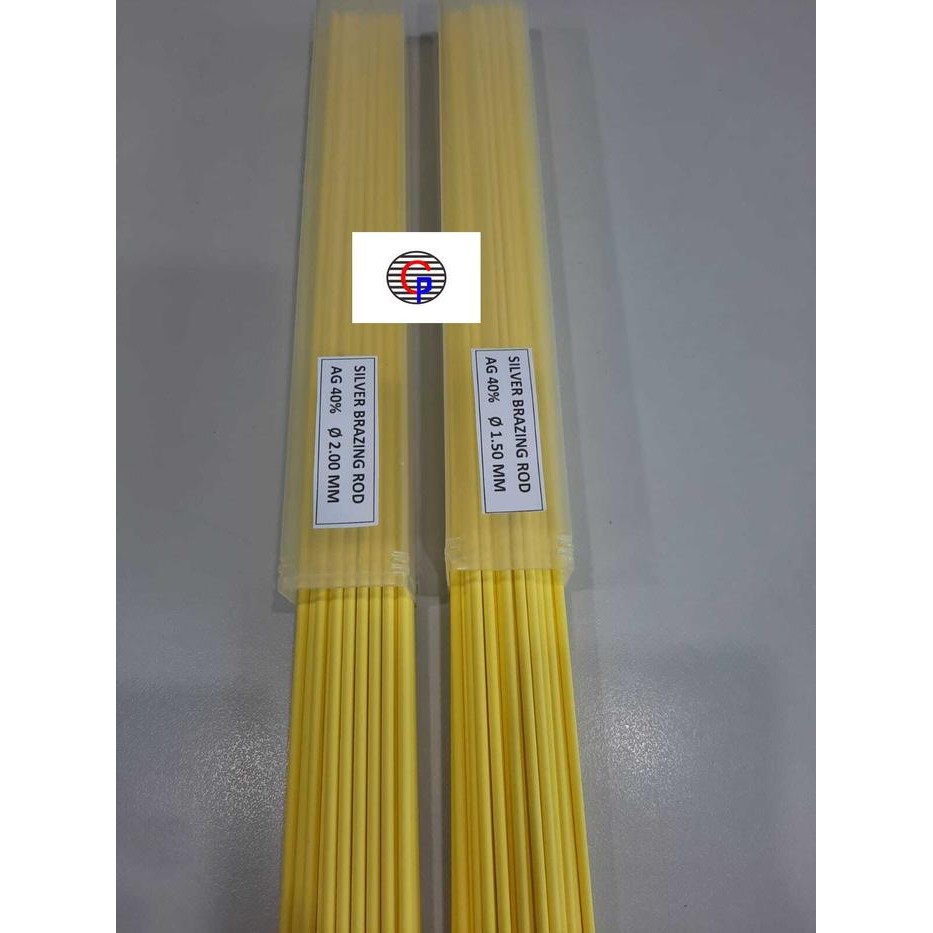 TERLARIS KAWAT LAS PERAK (SILVER BRAZING ROD) 40% KUNING diameter 1,5 mm SALE
