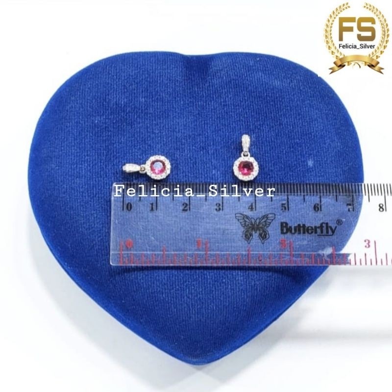 Kalung Perak Asli Silver 925 Lapis Emas Putih Asli Kalung Salib Permata - Kalung Anti Karat - Kalung