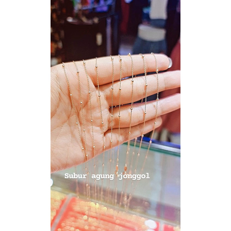 Kalung jedar rosegold 8k